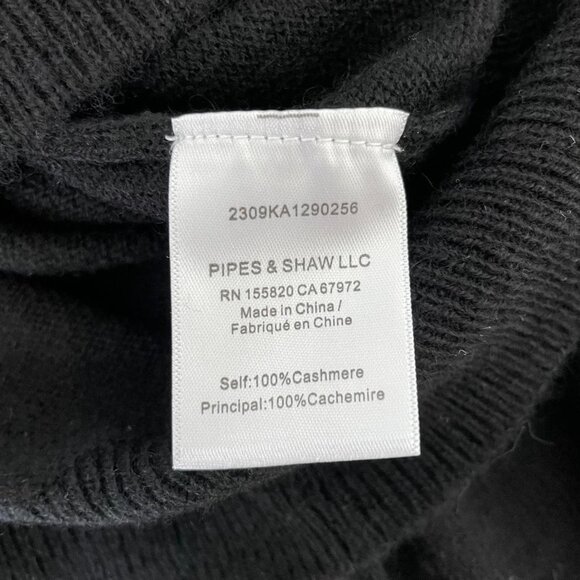 Veronica Beard Nelia 100 Black Cashmere Crewneck Sweater | Women’s Size Medium - Picture 7 of 7